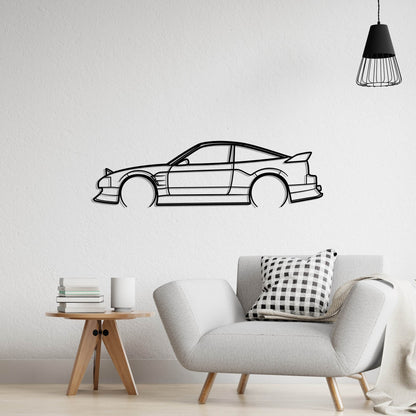 1989 Nissan 240SX Metal Silhouette Metal Wall Art