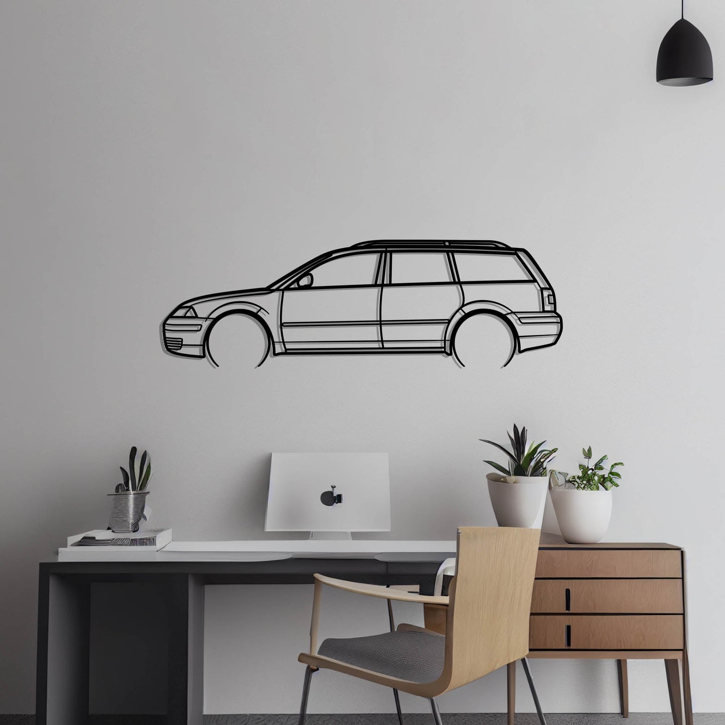 Volkswagen Passat B5.5 Type 3BG Metal Silhouette Metal Wall Art