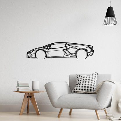 2024 Lamborghini Revuelto Silhouette Metal Wall Art