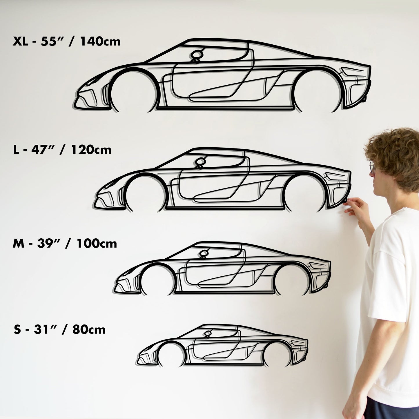 Koenigsegg Regera Metal Silhouette Metal Wall Art