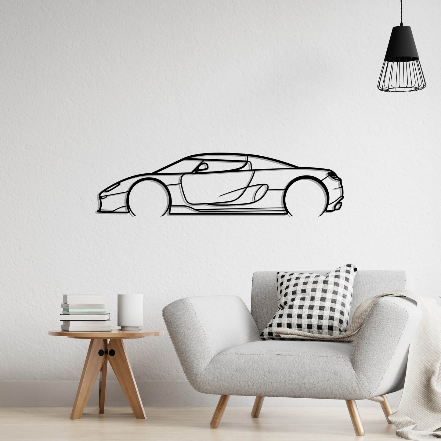 Koenigsegg CC850 Metal Silhouette Metal Wall Art