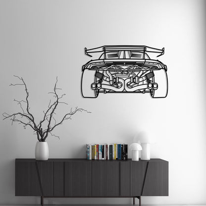 Lamborghini Huracan STO Twin Turbo Back Metal Silhouette Metal Wall Art