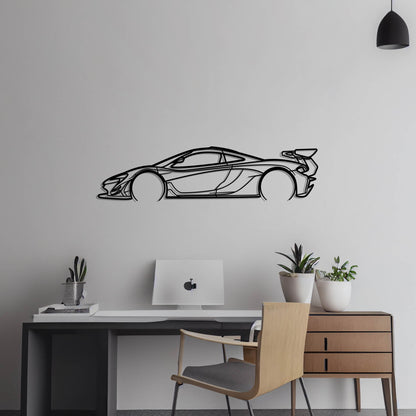 2022 McLaren P1 GTR Metal Silhouette Metal Wall Art