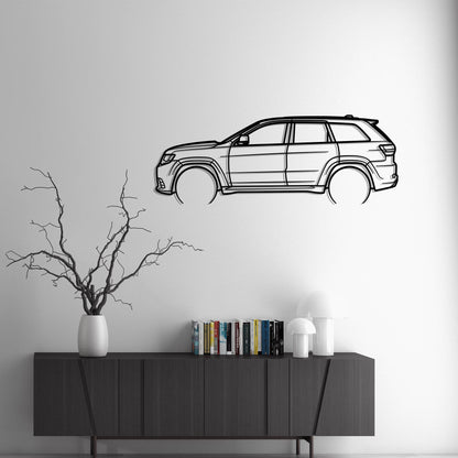 2021 Jeep Grand Cherokee Trackhawk Metal Silhouette Metal Wall Art