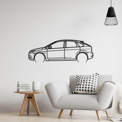 2008 Ford Focus Metal Silhouette Metal Wall Art