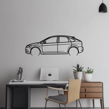 2008 Ford Focus Metal Silhouette Metal Wall Art