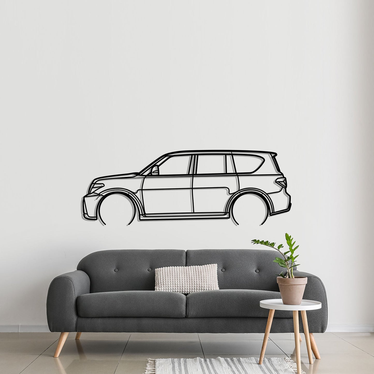 2016 Nissan Patrol Nismo Metal Silhouette Metal Wall Art