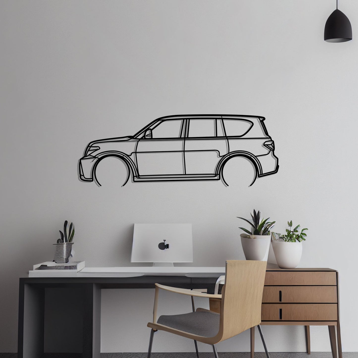 2016 Nissan Patrol Nismo Metal Silhouette Metal Wall Art