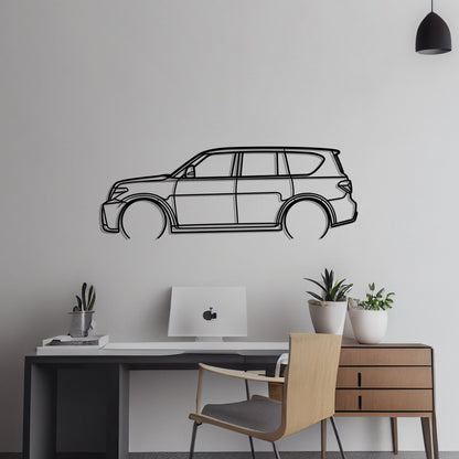 2016 Nissan Patrol Nismo Metal Silhouette Metal Wall Art