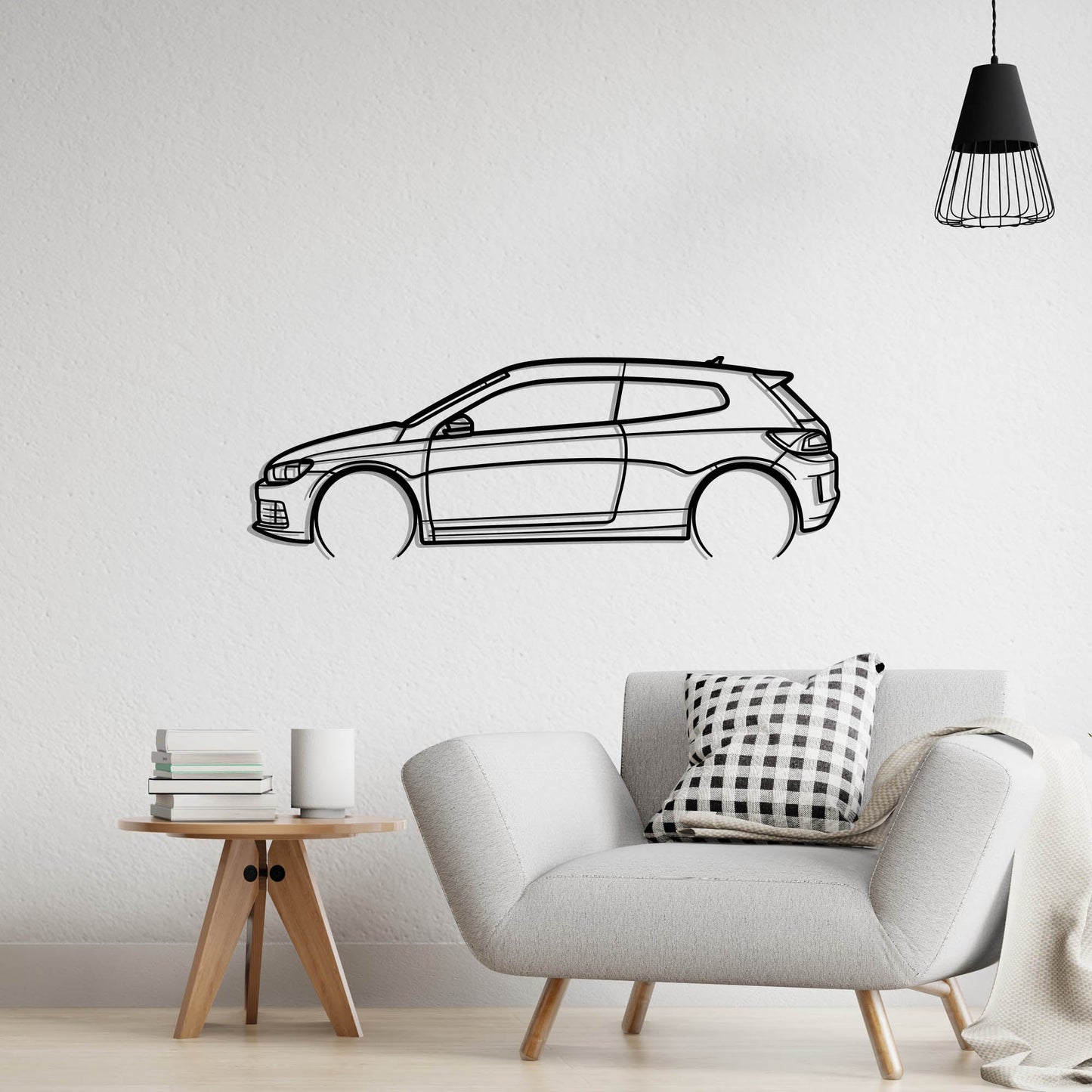 2016 Volkswagen Scirocco TSI Metal Silhouette Metal Wall Art