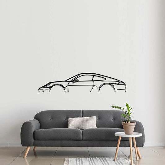 2023 Porsche 911 Carrera S Cut Metal Silhouette Metal Wall Art