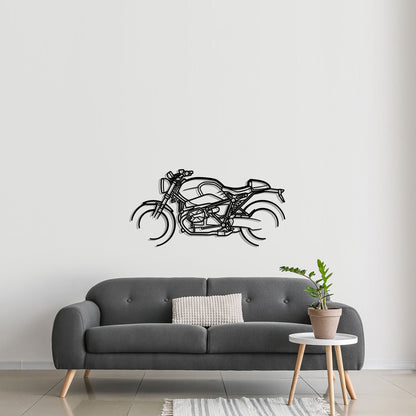 BMW R nineT Metal Silhouette Metal Wall Art