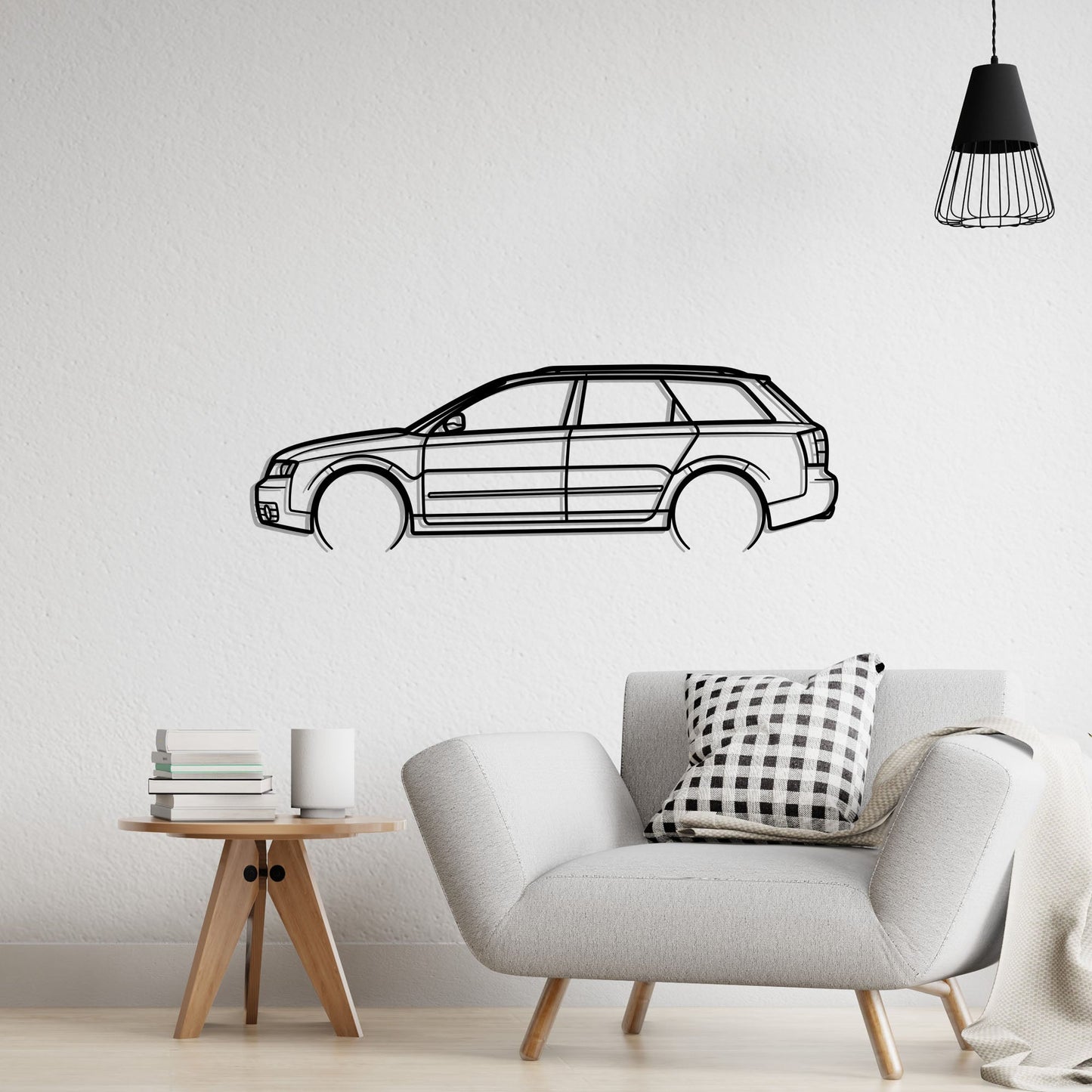 2005 Audi S4 Avant Metal Silhouette Metal Wall Art