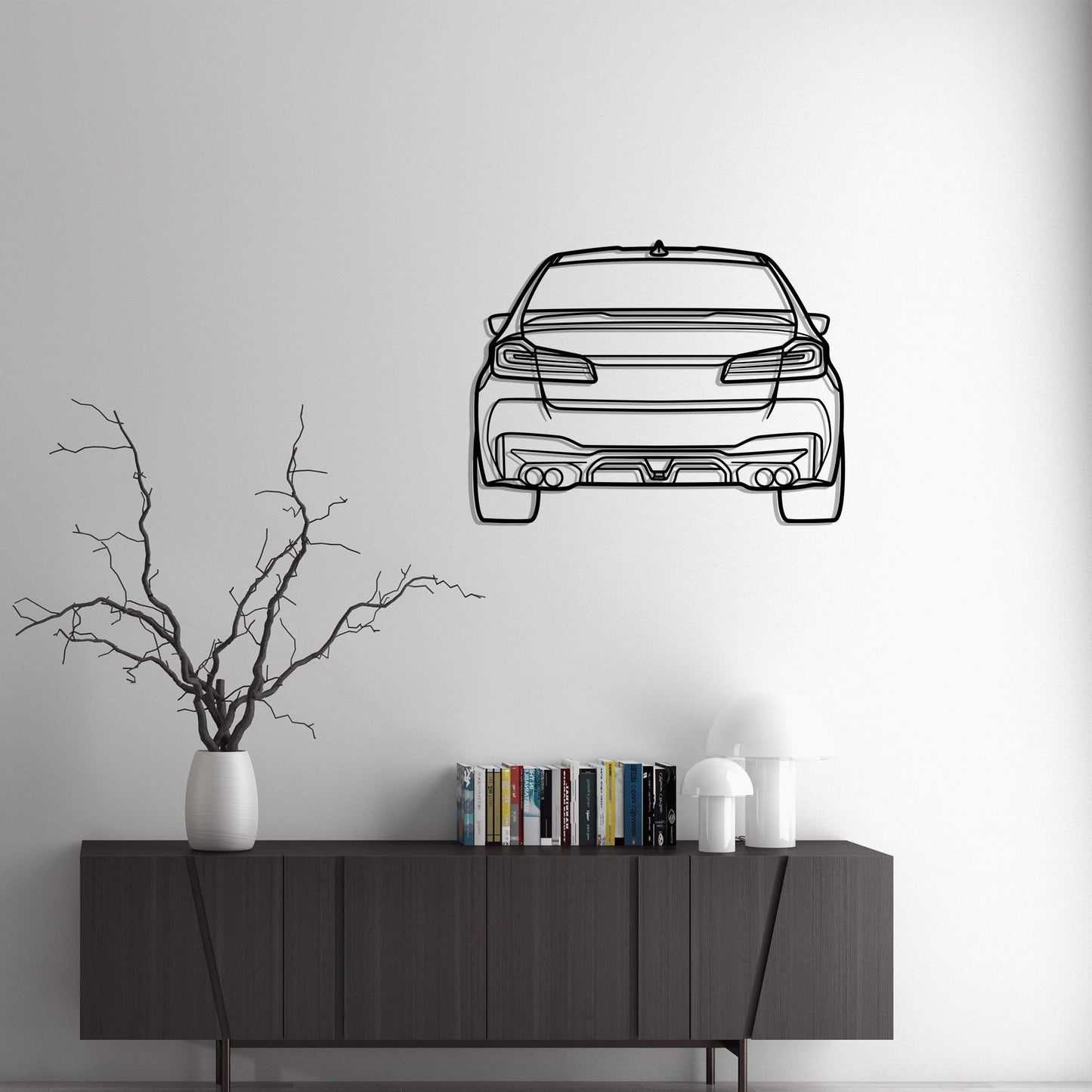 BMW M5 CS Back Metal Silhouette Metal Wall Art