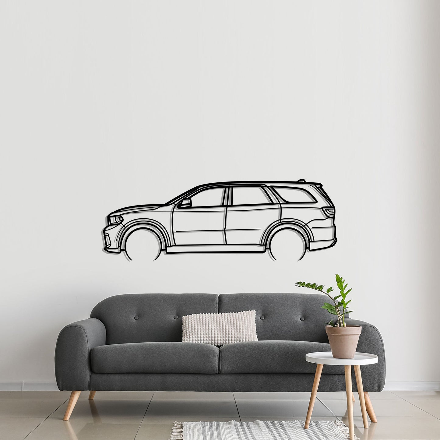 2018 Dodge Durango 392 SRT Metal Silhouette Metal Wall Art