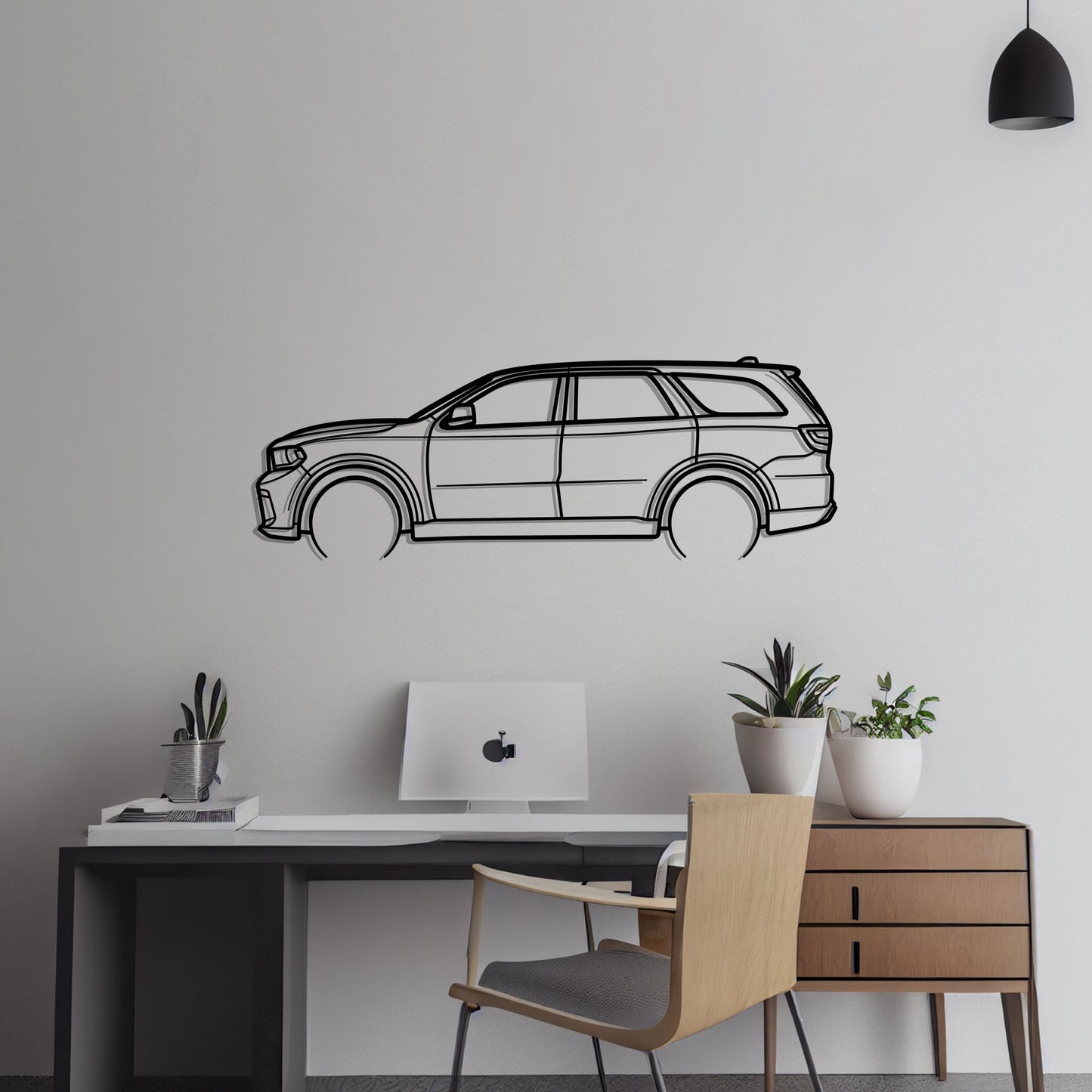 2018 Dodge Durango 392 SRT Metal Silhouette Metal Wall Art