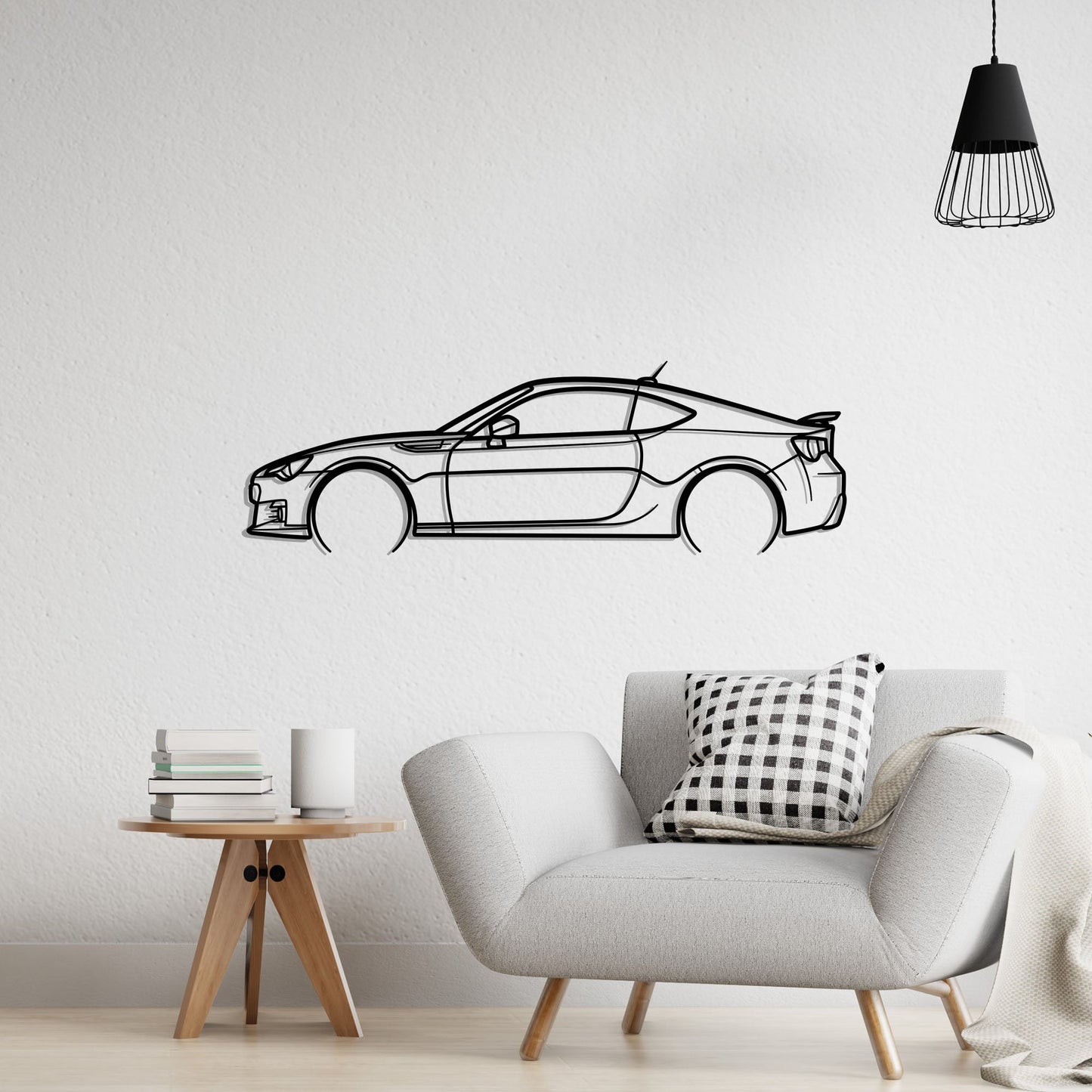 2013 Subaru BRZ Metal Silhouette Metal Wall Art