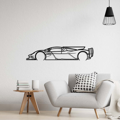 Aston Martin Valkyrie AMR Pro Metal Silhouette Metal Wall Art