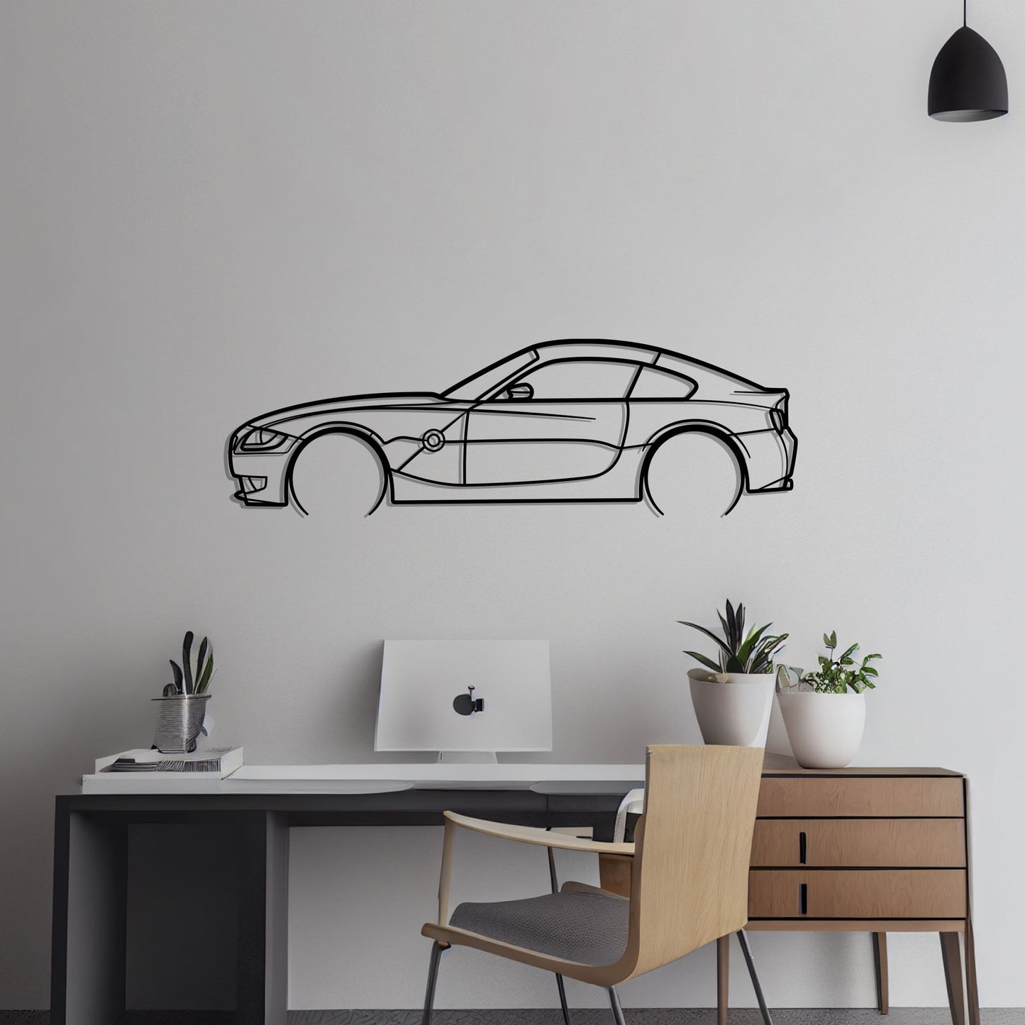 2006 BMW Z4 Metal Silhouette Metal Wall Art