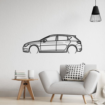 Seat Leon TSI Metal Silhouette Metal Wall Art