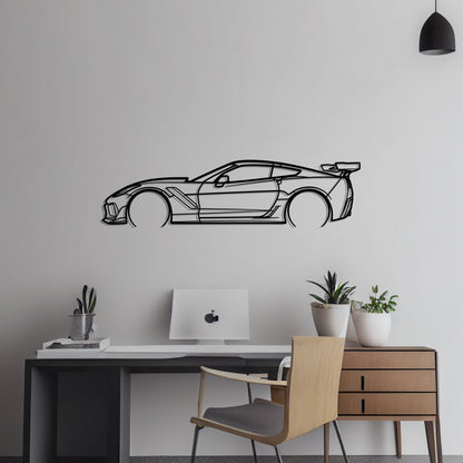 Chevrolet Corvette C7 ZR1 Metal Silhouette Metal Wall Art