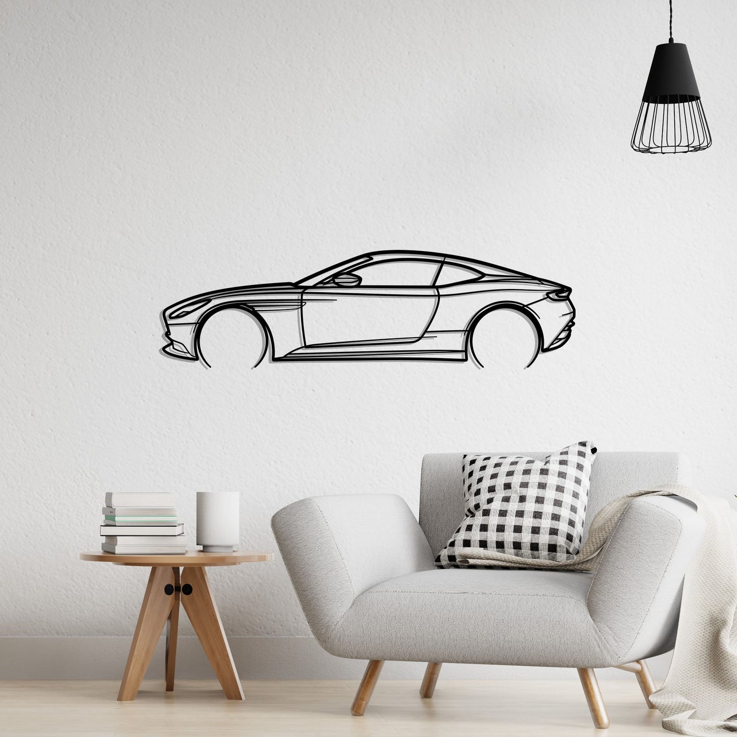 2018 Aston Martin DB11 Metal Silhouette Metal Wall Art