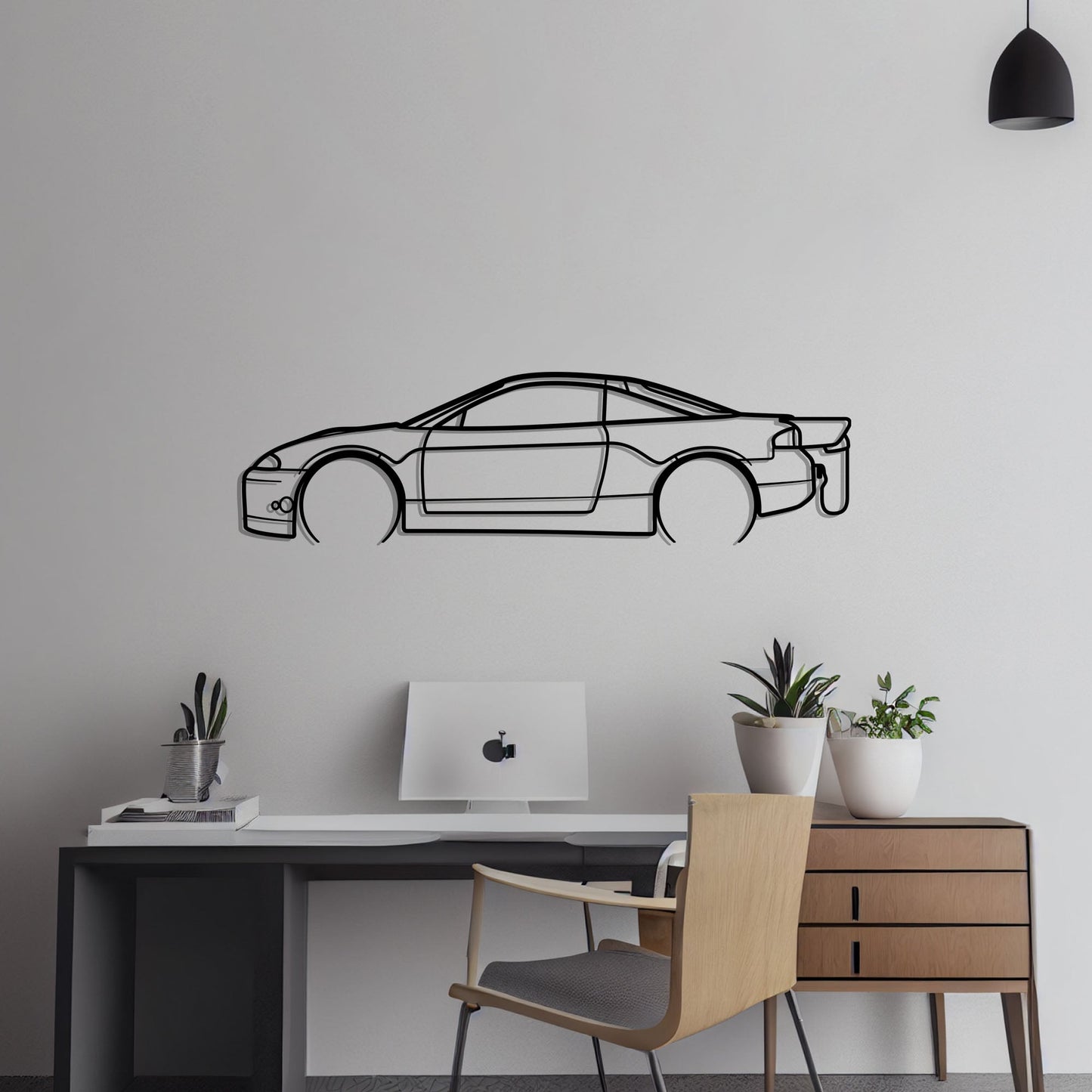 1995 Eagle Talon TSI Metal Silhouette Metal Wall Art