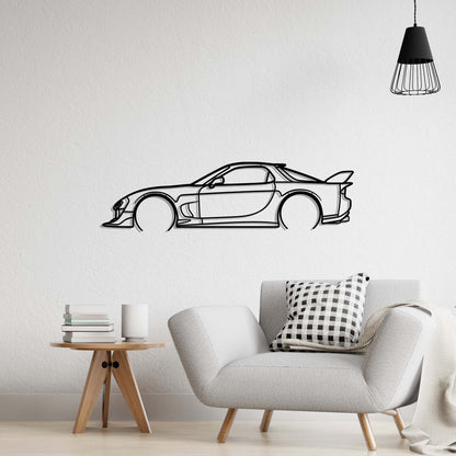 Mazda RX-7 Kit Metal Silhouette Metal Wall Art