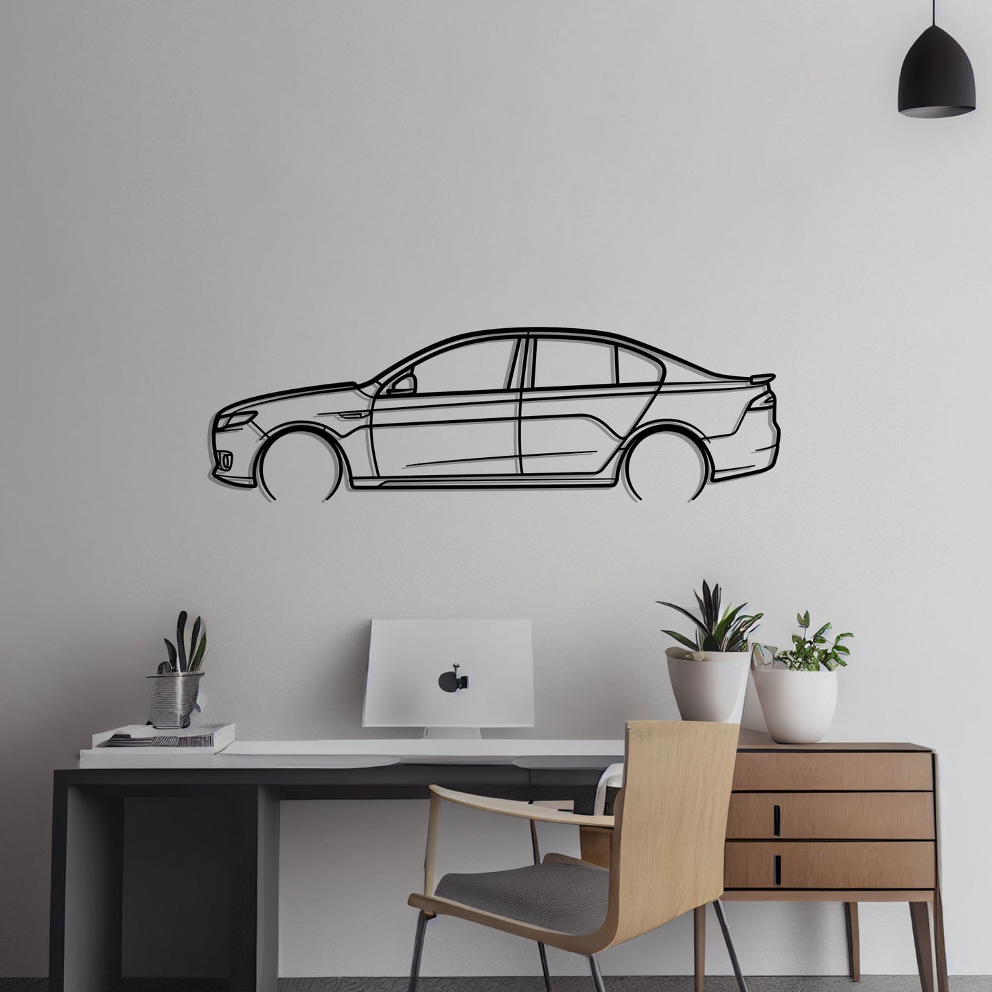 2016 Ford Falcon XR6 Turbo Metal Silhouette Metal Wall Art