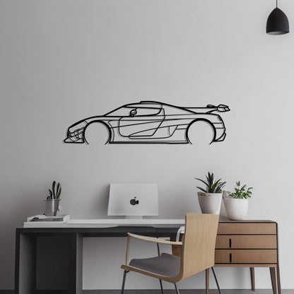 2014 Koenigsegg One:1 Metal Silhouette Metal Wall Art