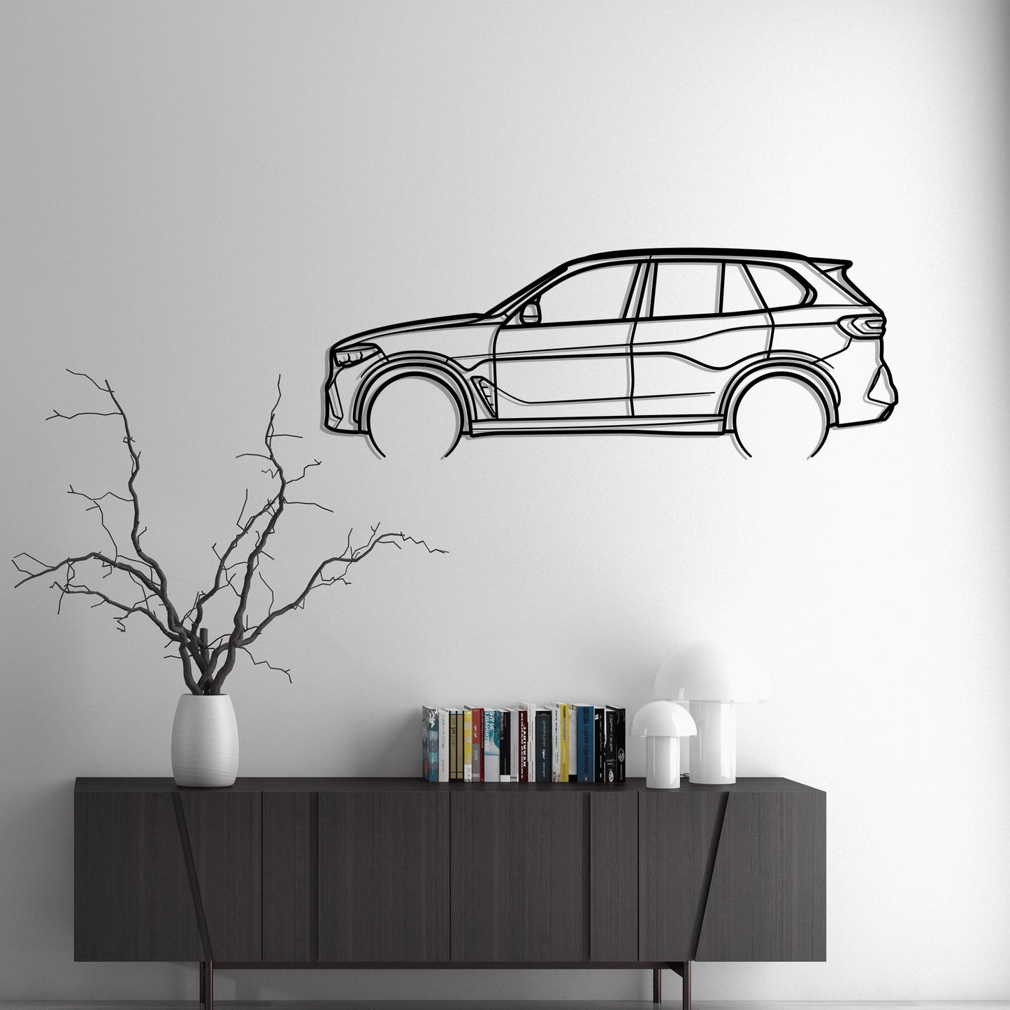 2023 BMW X5 Metal Silhouette Metal Wall Art
