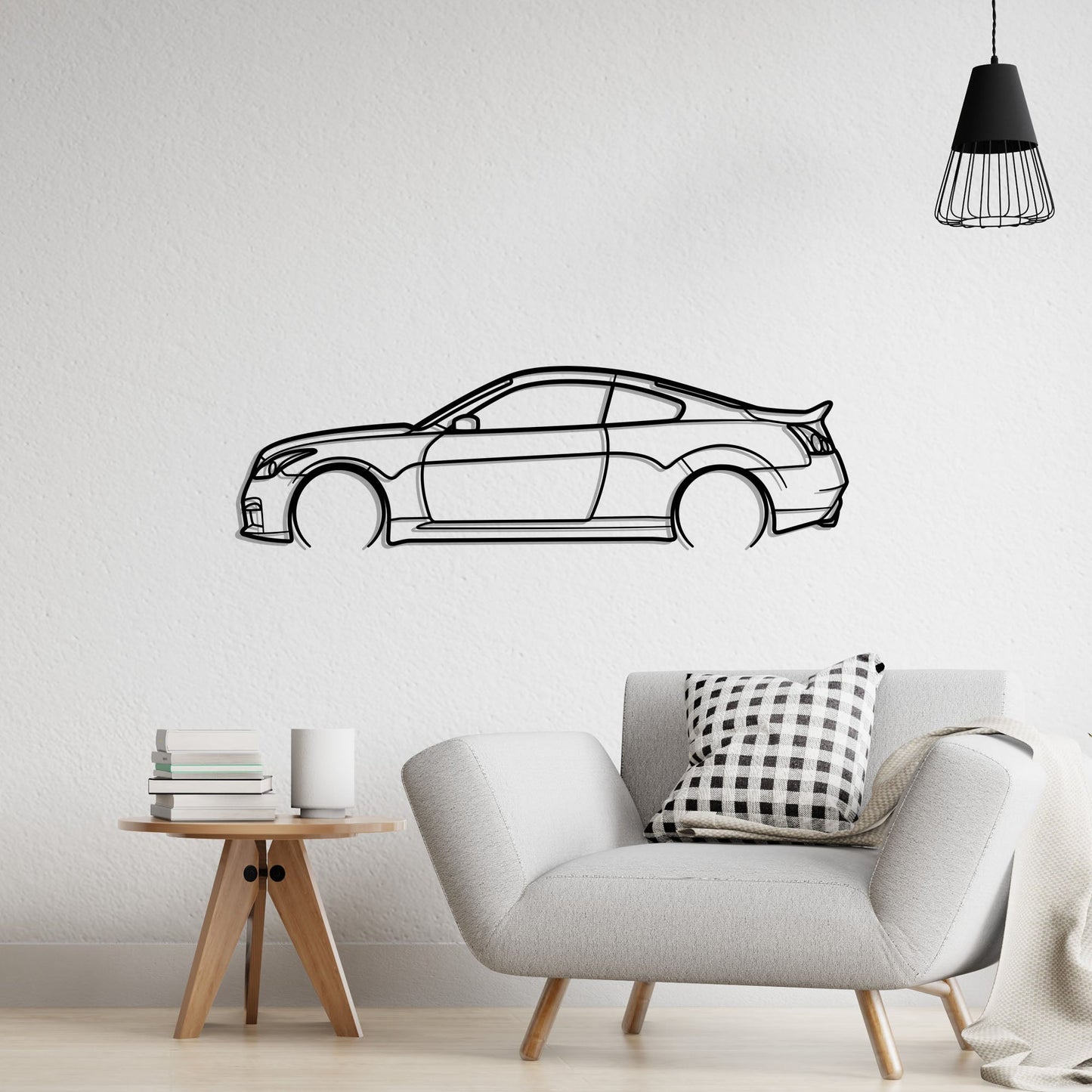 2008 Infiniti G37S Metal Silhouette Metal Wall Art