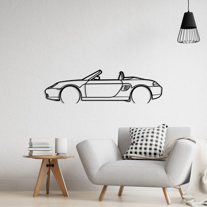 1997 Porsche Boxster Metal Silhouette Metal Wall Art