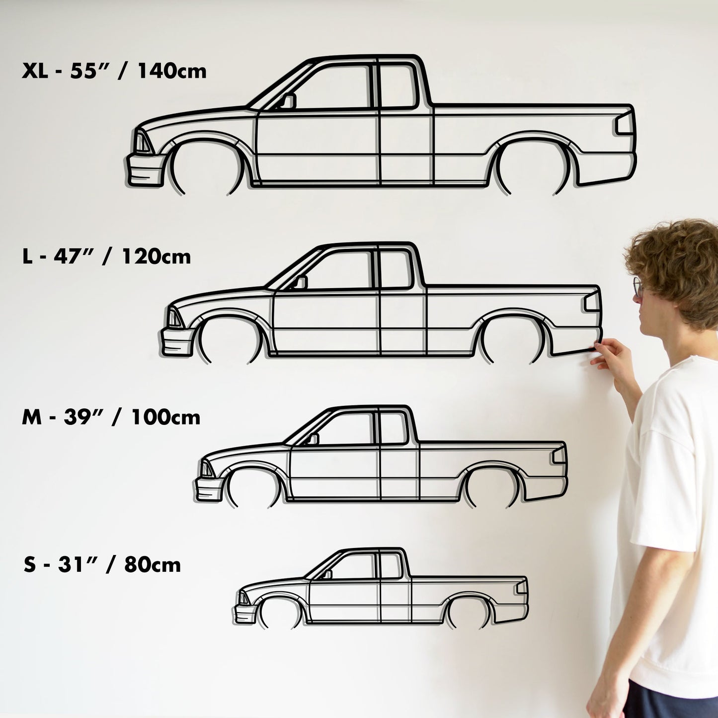 1994 GMC Sonoma Metal Silhouette Metal Wall Art