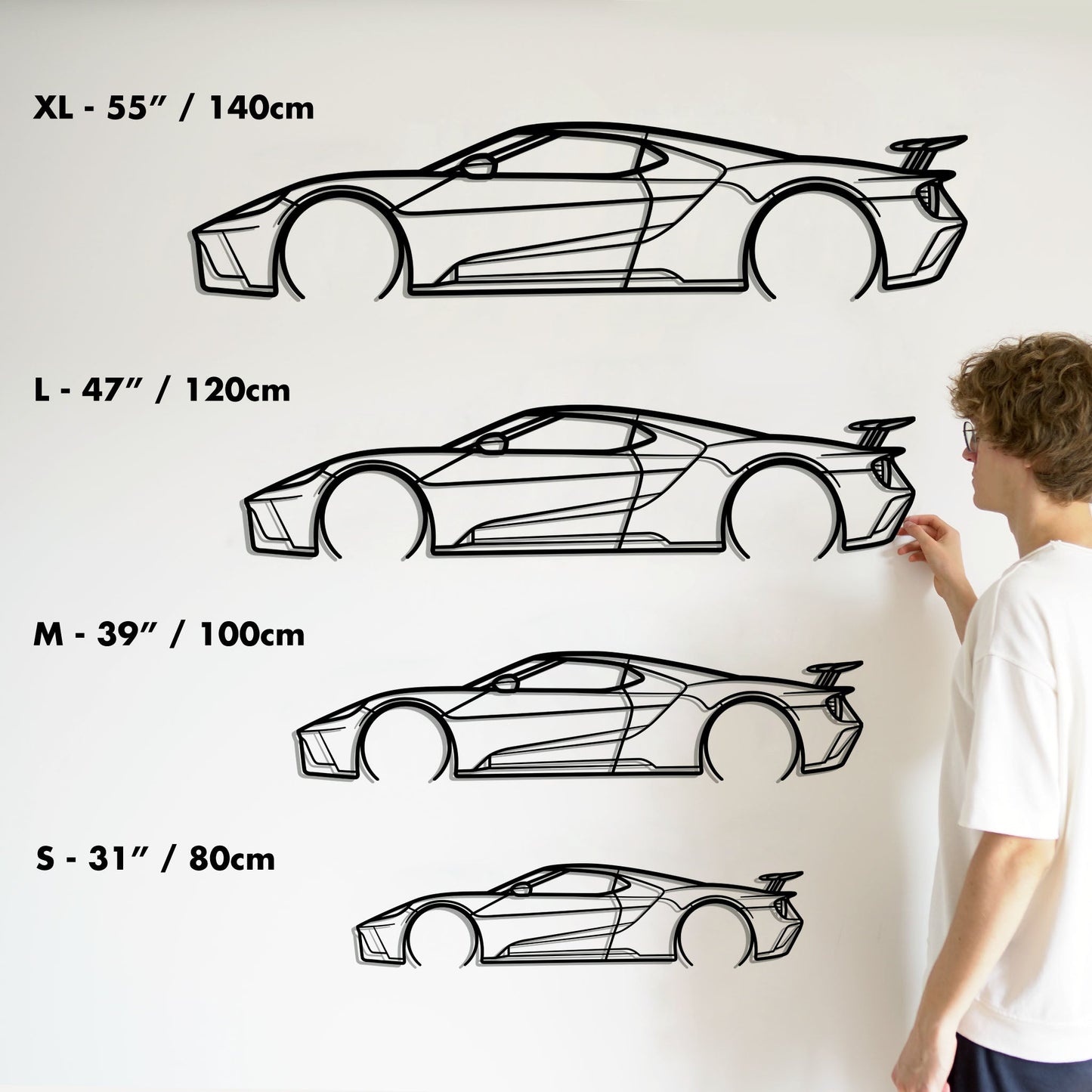 2022 Ford GT Metal Silhouette Metal Wall Art