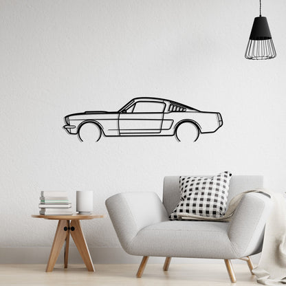1965 Ford Mustang Shelby GT350 Metal Silhouette Metal Wall Art