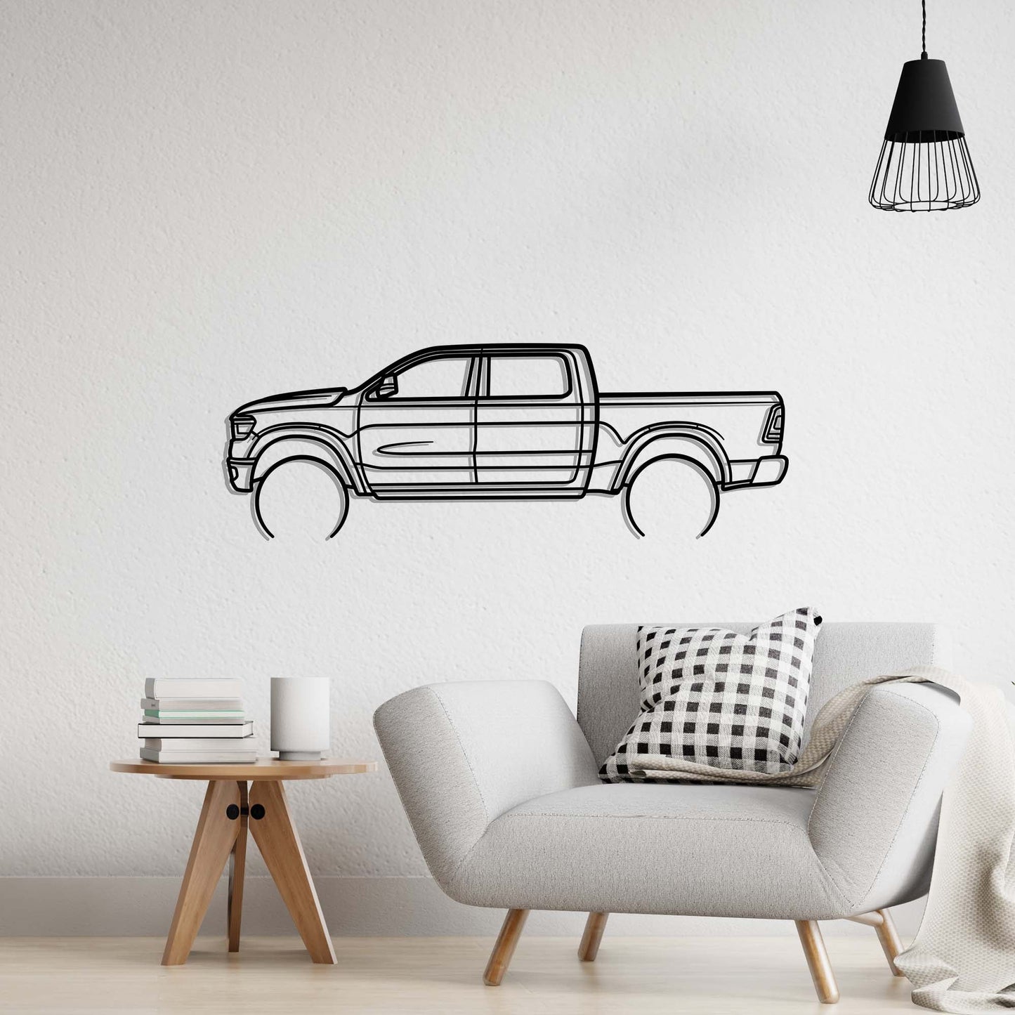 RAM 1500 Laramie Metal Silhouette Metal Wall Art