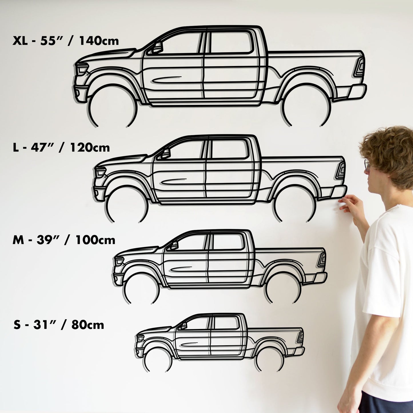 RAM 1500 Laramie Metal Silhouette Metal Wall Art