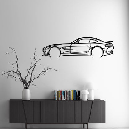 2022 Mercedes AMG GT R Metal Silhouette Metal Wall Art