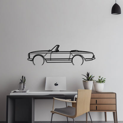 1969 Mercedes 280SL Metal Silhouette Metal Wall Art