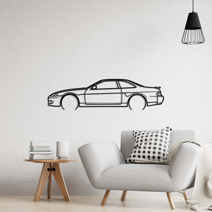 1991 Toyota Soarer Metal Silhouette Metal Wall Art