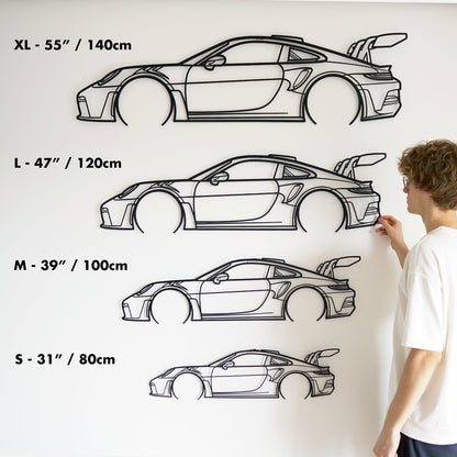 Your Custom Metal Car Silhouette Metal Wall Art
