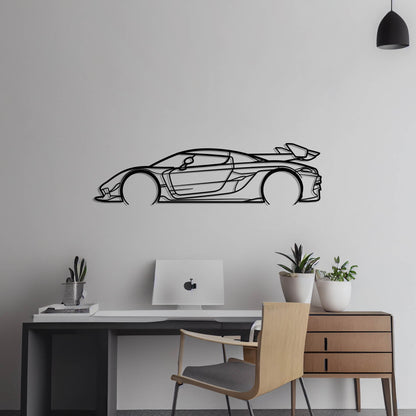 2022 Koenigsegg Jesko Metal Silhouette Metal Wall Art